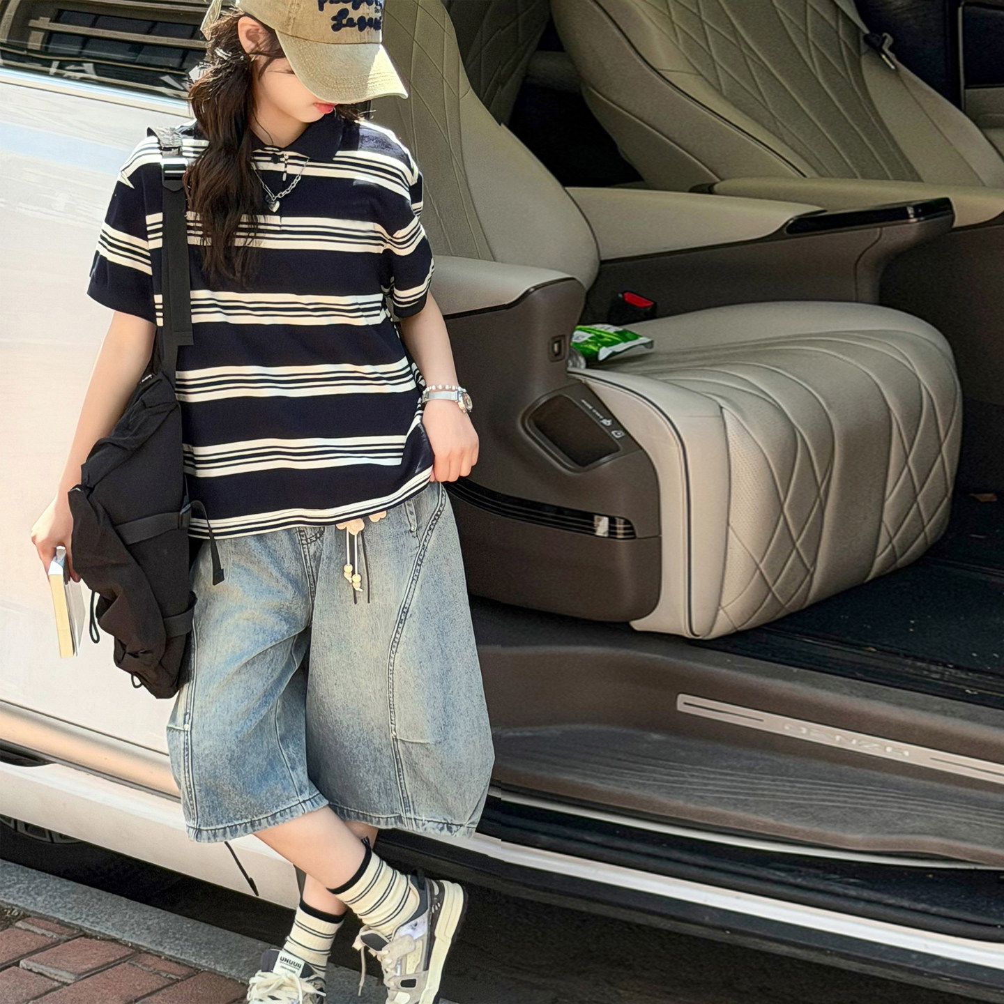 polo领女童夏装套装儿童两件套