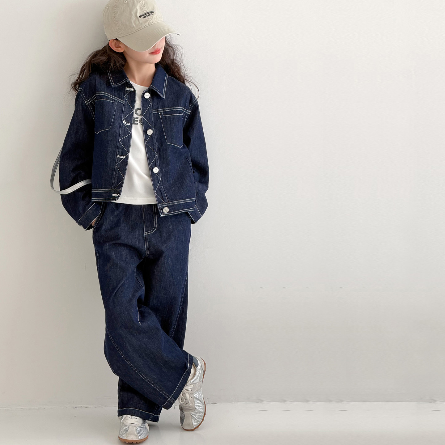 韩国原色女童牛仔套装2026春装新款儿童牛仔外套大童女孩牛仔裤潮,童装/婴儿装/亲子装,套装,淘宝优惠券,粉丝福利购,淘宝优惠卷