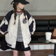 上衣洋气 韩大童女孩夹克衫 学院风女童外套儿童棒球服2026春装 新款