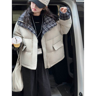 果儿kids韩系女童棉袄服儿童羽绒棉衣2025新款洋气女大童冬季棉服