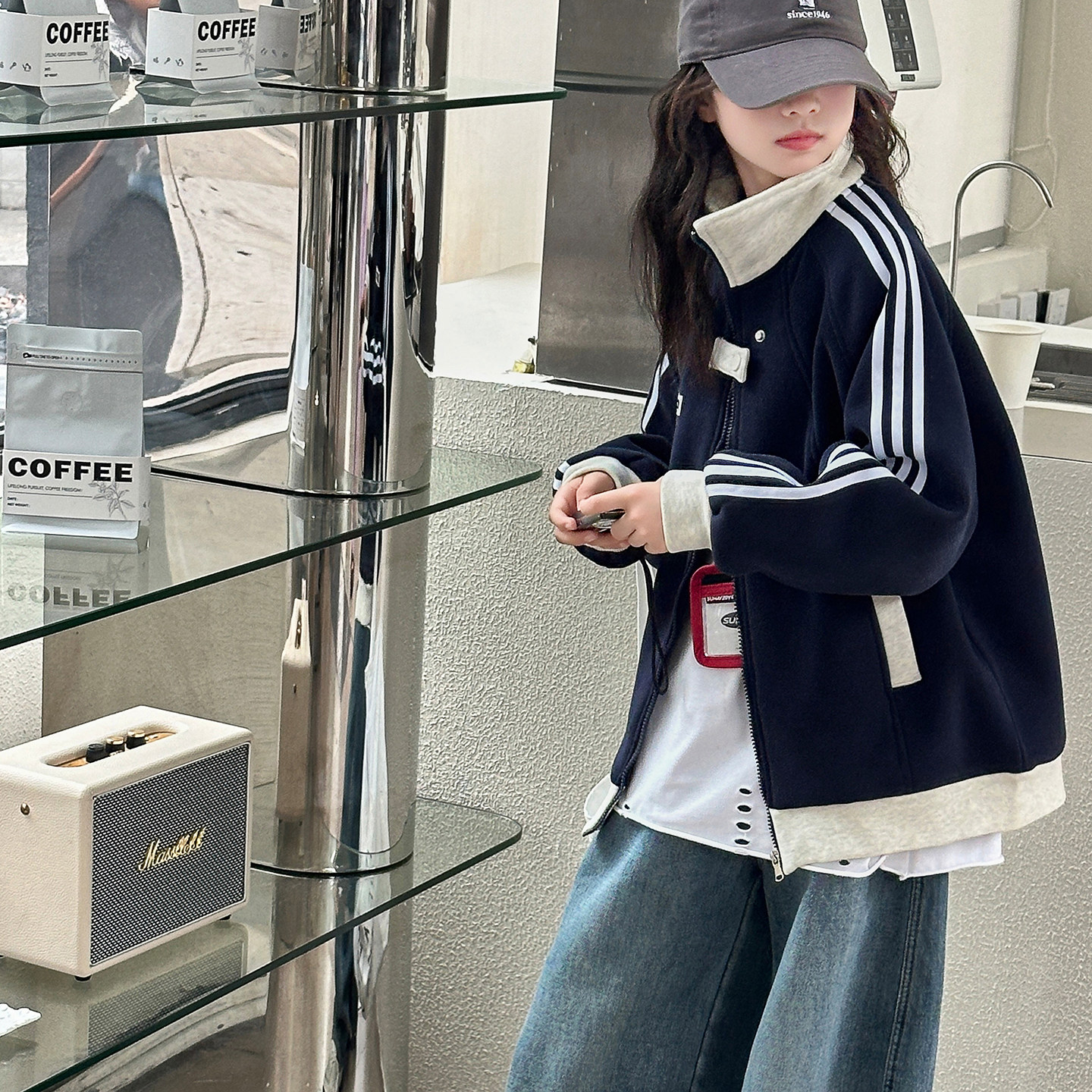 高级感女童秋装外套大童女孩上衣