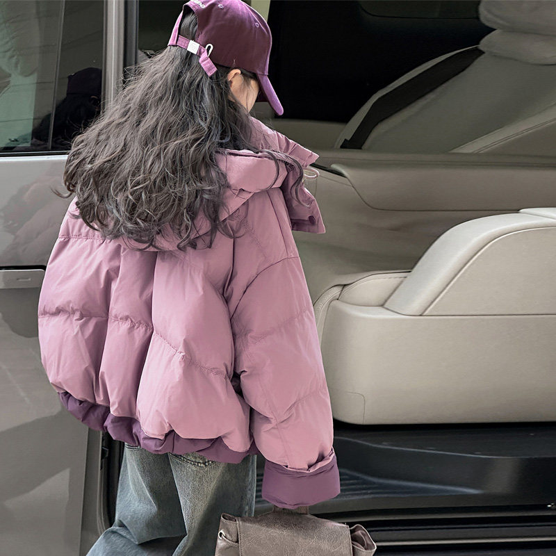 果儿kids韩系女童棉服儿童冬装加厚外套2025新款洋气大童冬季棉衣