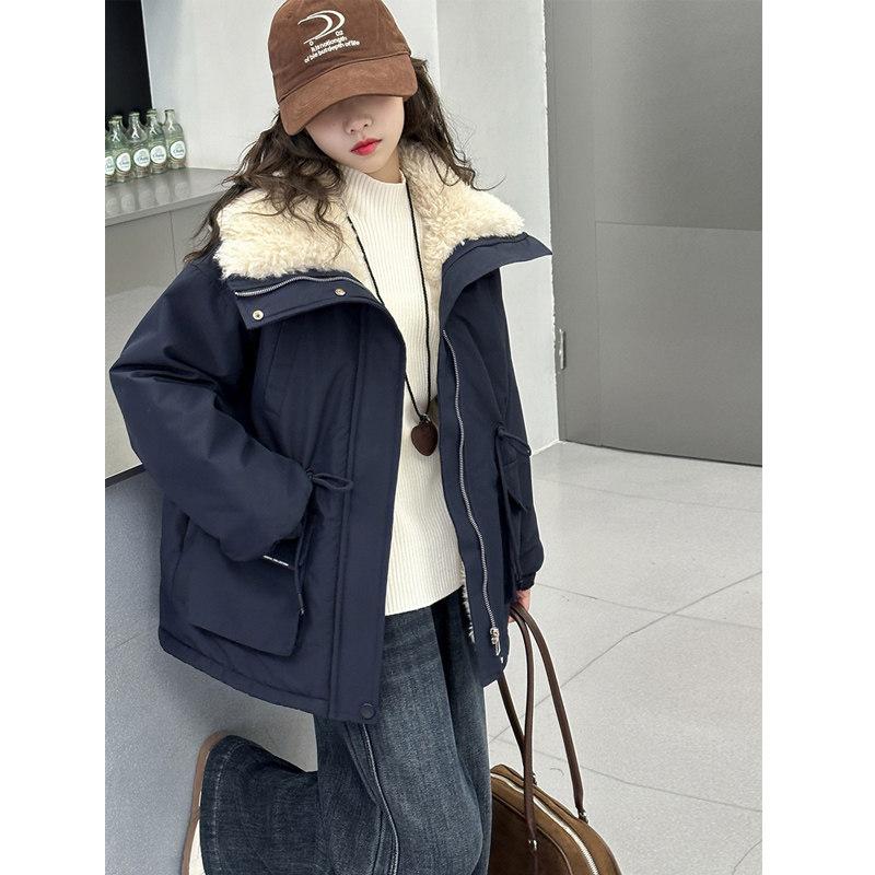 果儿kids韩系女童棉服儿童加绒外套冬装2025新款洋气大童冬季棉袄