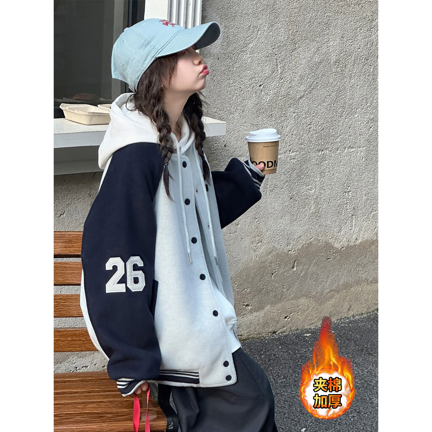 韩版女童外套2026新款秋冬装夹棉