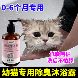 猫咪沐浴露幼猫洗澡专用驱虫止痒二合一宠物猫猫1-4个月香波浴液