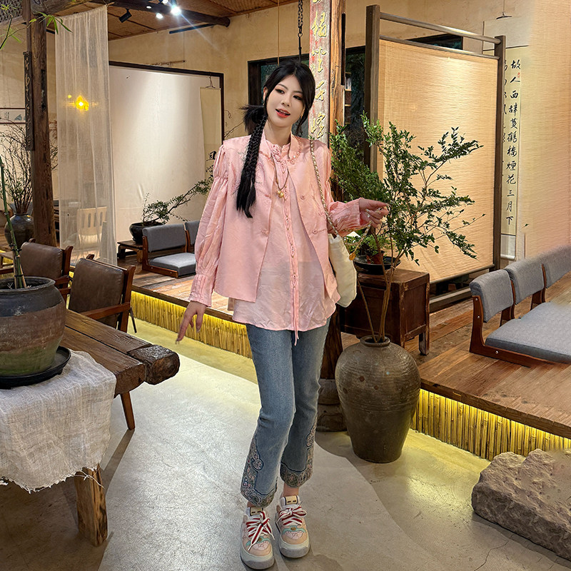 欧洲站2025春季新款感粉色小香风短款马甲外套女气质名媛高端上衣