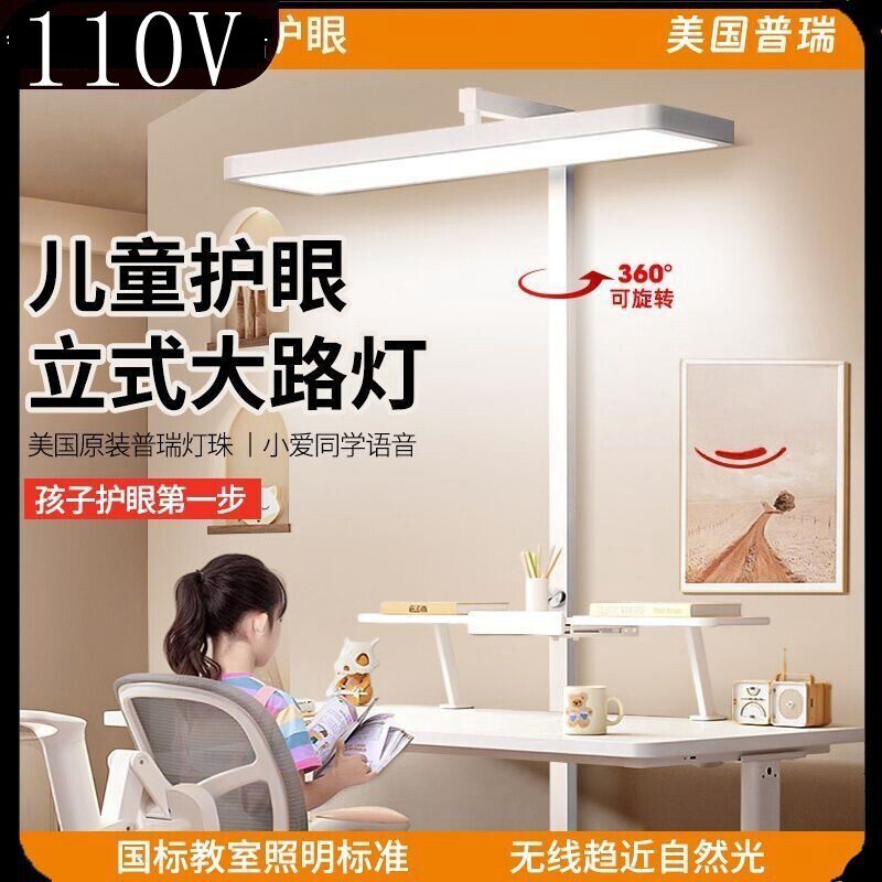 110V北美落地护眼大路灯