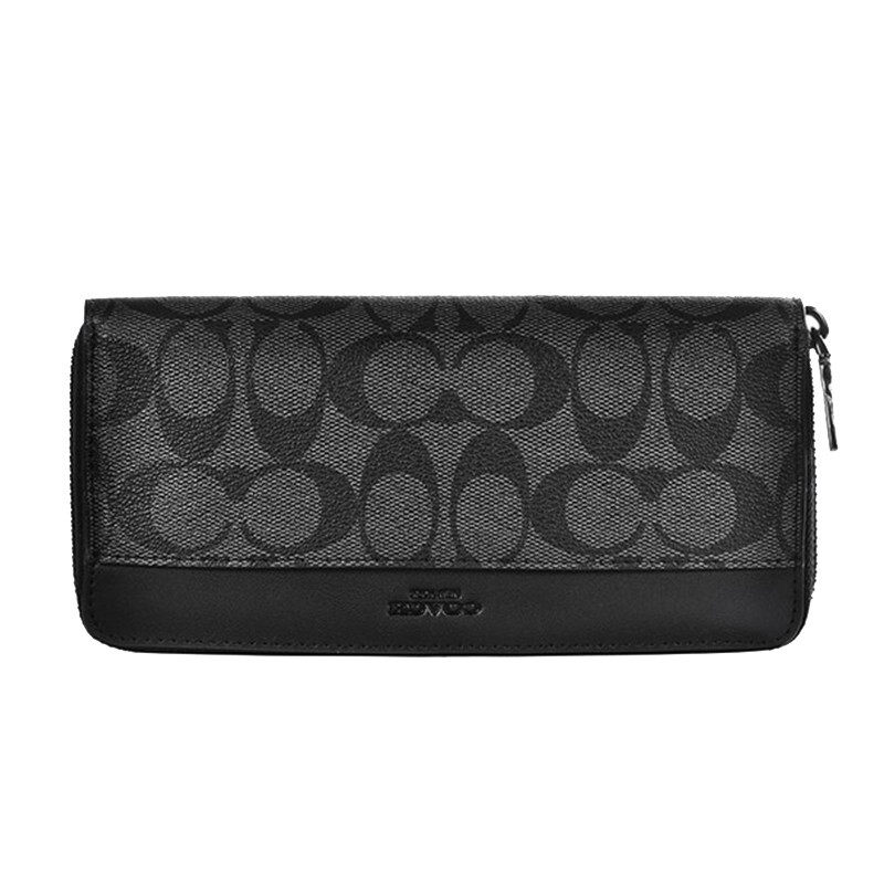 COACH/蔻驰拉链长款钱包男士手拿包钱夹卡包潮礼盒装A1777-F58112