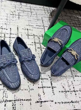 25早秋新款真皮厚底乐福鞋女英伦风系带小皮鞋复古百搭休闲鞋单鞋