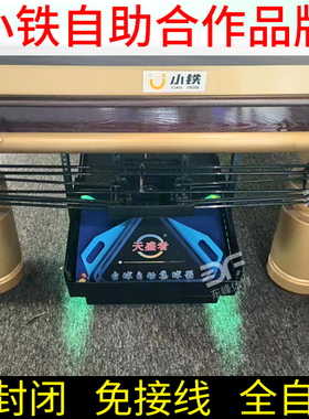 无人自助台球锁球器台球桌全封闭台球集球器共享台球电动回球器