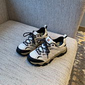 TFM 2026新款 户外登山鞋 女厚底老爹鞋 网面透气防滑休闲运动鞋