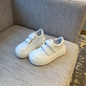 TFM 2026年新款 厚底魔术贴小白鞋 女丑萌大头板鞋 设计感休闲鞋