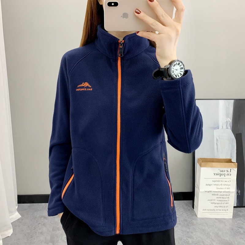 潮款秋天抓绒衣保暖外套