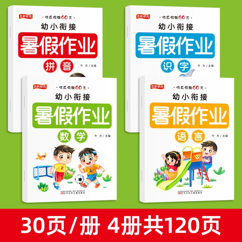 幼小衔接暑假作业幼儿园拼音数学语言教材全套幼升小学一年级入学准备大专项训练学前班中大班练习册测试卷练