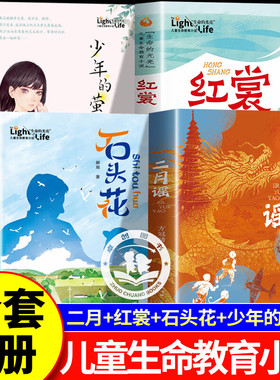 红裳二月谣 石头花 少年的萤火 中国好书方冠晴的书 红色经典书籍小学生课外书四年级至六年级阅读推荐生命的光亮儿童生命教育小说