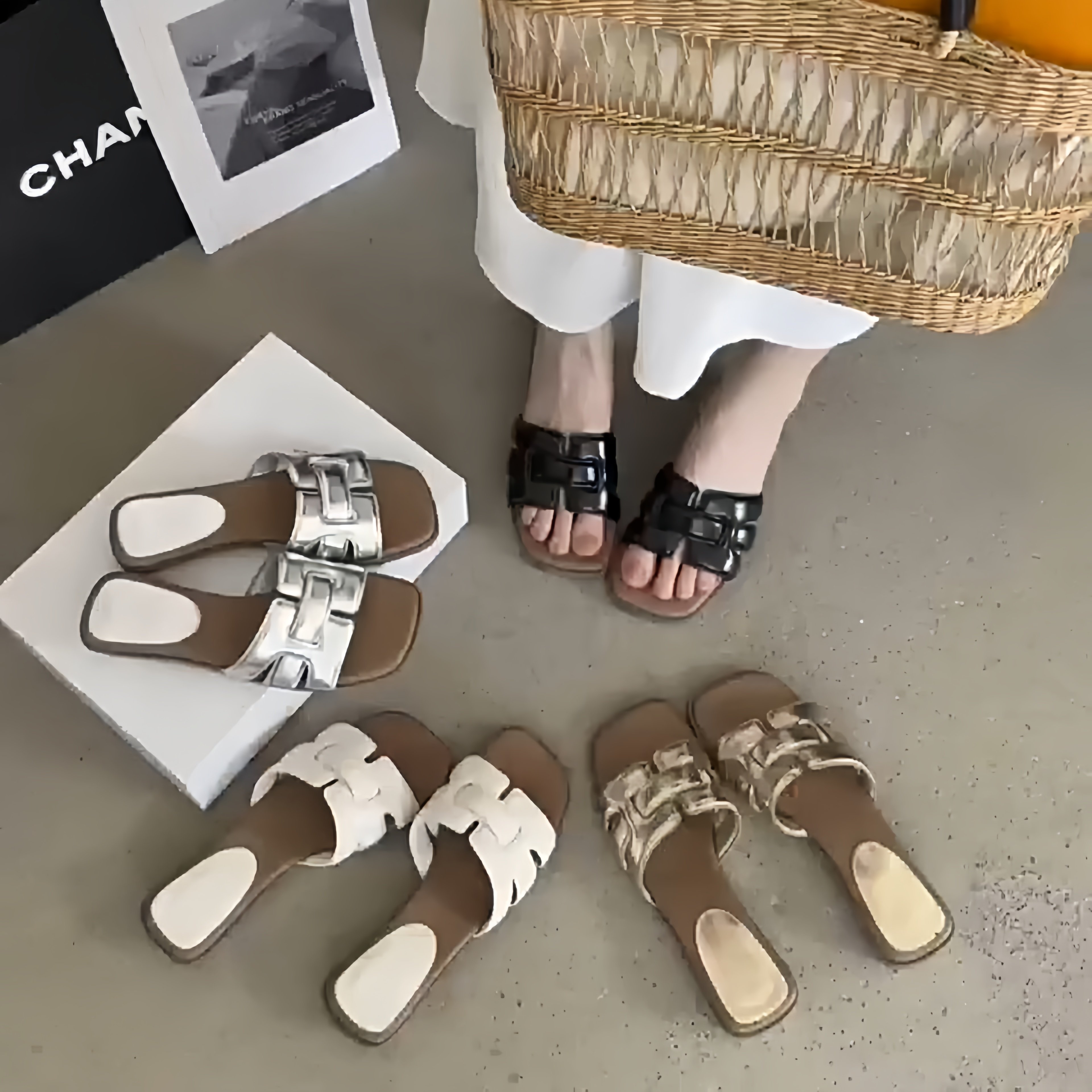 法式凉拖鞋女夏外穿2026新款超火时尚高级感配裙子海边沙滩一字拖