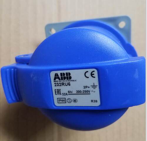 原装ABB暗装直体工业插座 22RU6 2A 200-250V 三极工业插座询价