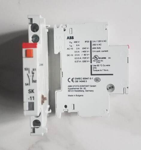 原装ABB电动机起动器MS325 辅助触头附件 SK-11询价