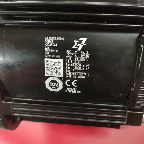 安川电机SGM7G-20AFC61九成新现货拆机品质保半年出售询价