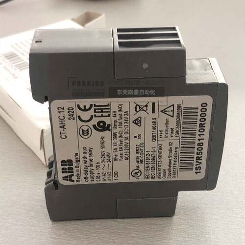 ABB断电延时继电器CT-AHC.12时间范围0.05s-100h可调原装1NC询价
