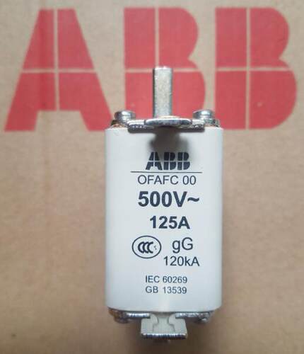 原装低压熔断器 熔芯 OFAFC00GG125 125A 500V 120KA询价