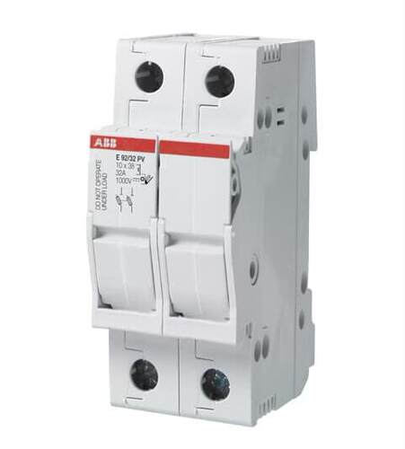 原装ABB熔断器式隔离器 (光伏专用) E92/32 PV 2P 32A询价