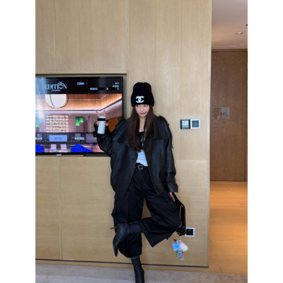 复古英胚头层羊皮皮夹克