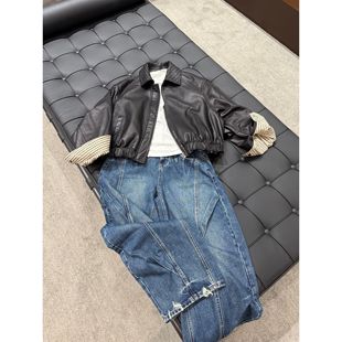 EN8160 休闲百搭弯刀中高腰牛仔裤 ENFUR 美式