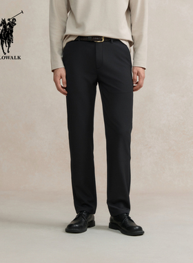 POLOWALK  男式休闲裤2025秋冬新品商务直筒长裤男裤BKLW53310021
