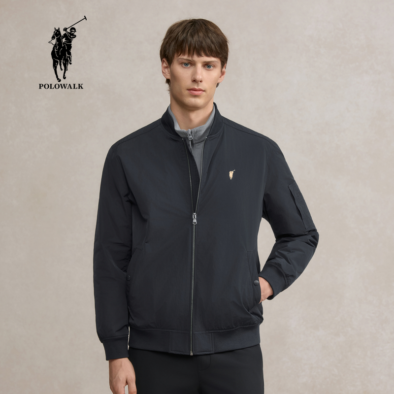 POLOWALK男式夹克2025冬季新品男装时尚休闲上衣外套AK8W54130011