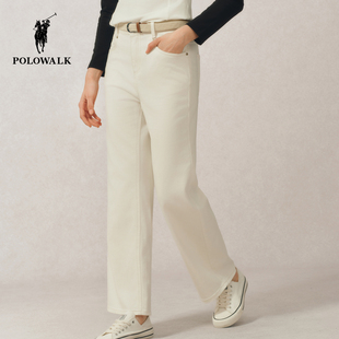 POLOWALK2025春夏裤新品女式牛仔裤AG8W51720101