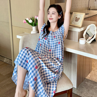 甜美可外穿绵绸套装 棉绸睡衣女夏季 韩版 短袖 空调家居服 青年款 大码