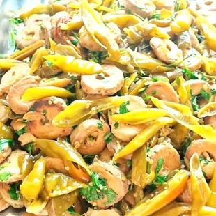 【直接食用】河南信阳新县特产腌辣椒炒臭豆腐卷霉豆腐下饭菜500g