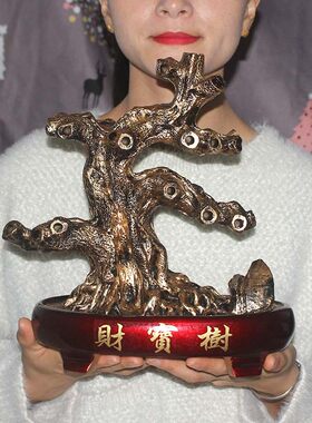 创意DIY手工串珠天然黄色水晶 琥珀 珍珠颗粒招财树摇钱树半成品