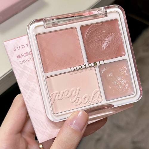 Judydoll橘朵腮红高光盘腮红膏粉腮红泥膨胀色哑光提亮面中修容盘