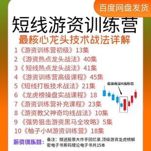 涨停板股市短线游资热点龙头战法训练营龙虎榜操盘战术视频教程