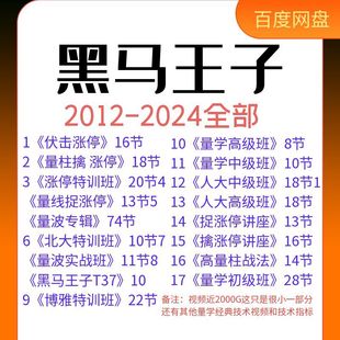 2000G黑马王子股市天经伏击涨停成交量学量波实战高级特训班视频