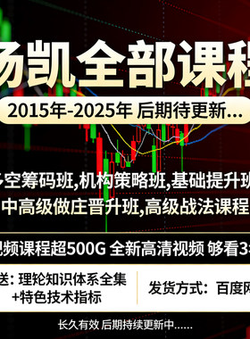 杨凯2025年近10年超500G课程+特色技术指标多空筹码机构操盘术
