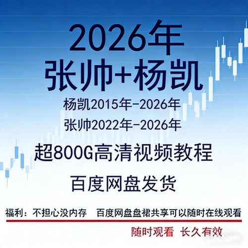 2026年张帅杨凯800G解盘技术视频教程智慧双创机构多空筹码流动