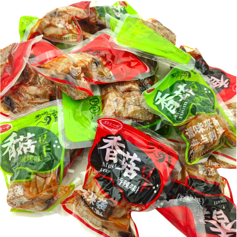 称重香菇豆腐干真空小包装麻辣豆腐干嚼劲入味五香味豆干休闲零食