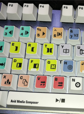 Avid Media Composer Default keyboard视频编辑软件快捷键键盘贴