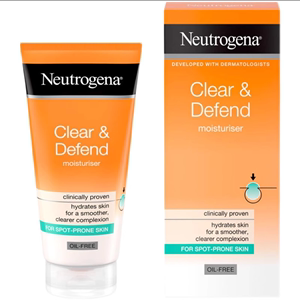 现货neutrogena露得清clear defend水杨酸无油去痘保湿乳液50ml