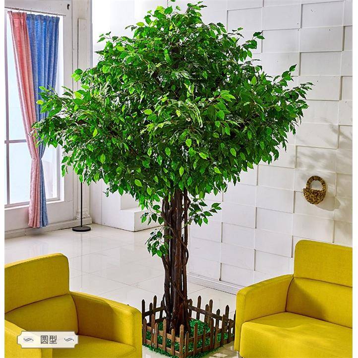 圣诞节仿真榕树假树樱花树大型红枫室内装饰酒店包邮假樹仿真榕树