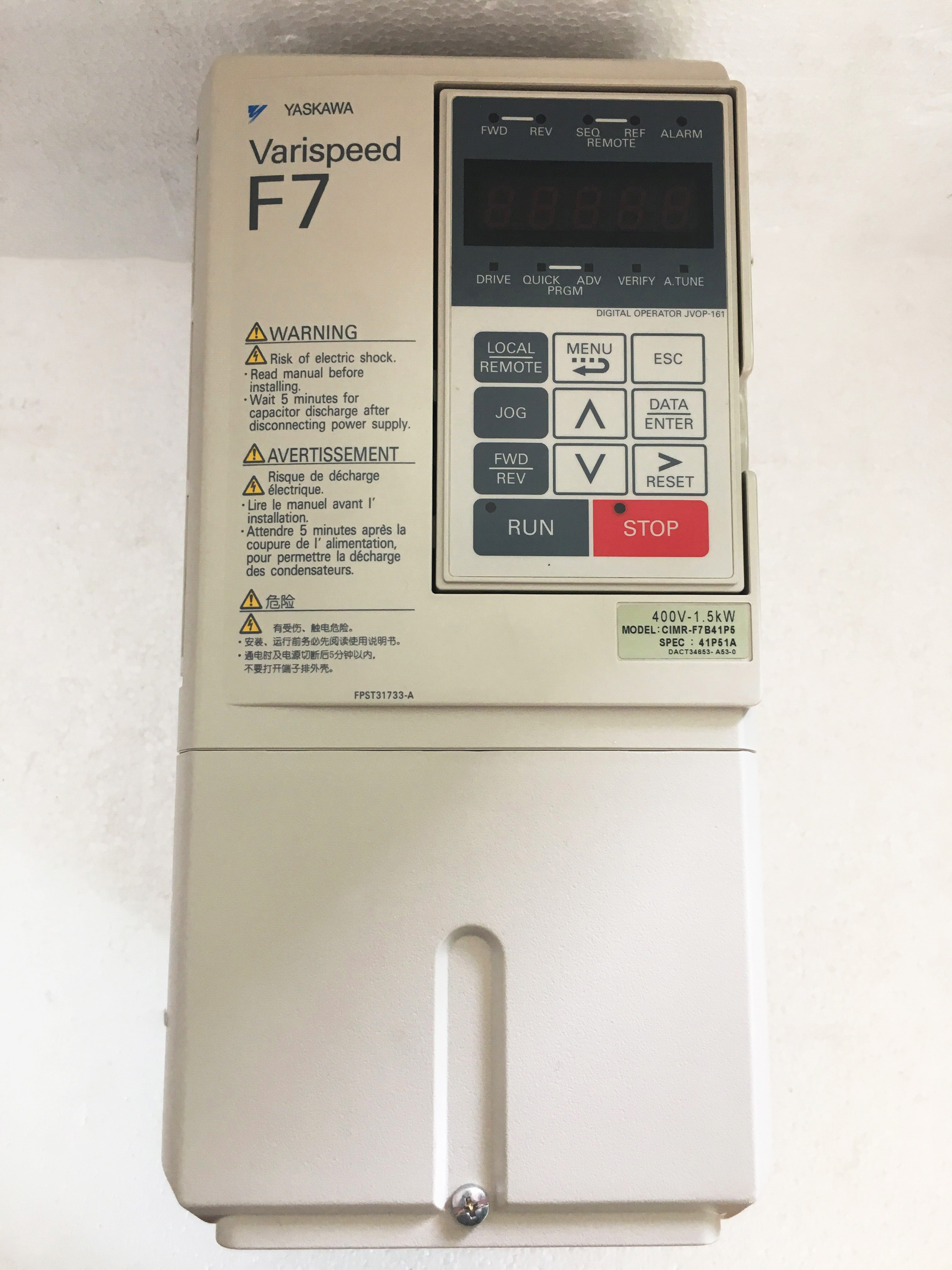 安川F7变频器CIMR-F7B41P5 1.5KW现货 电子元器件市场 变频器 原图主图