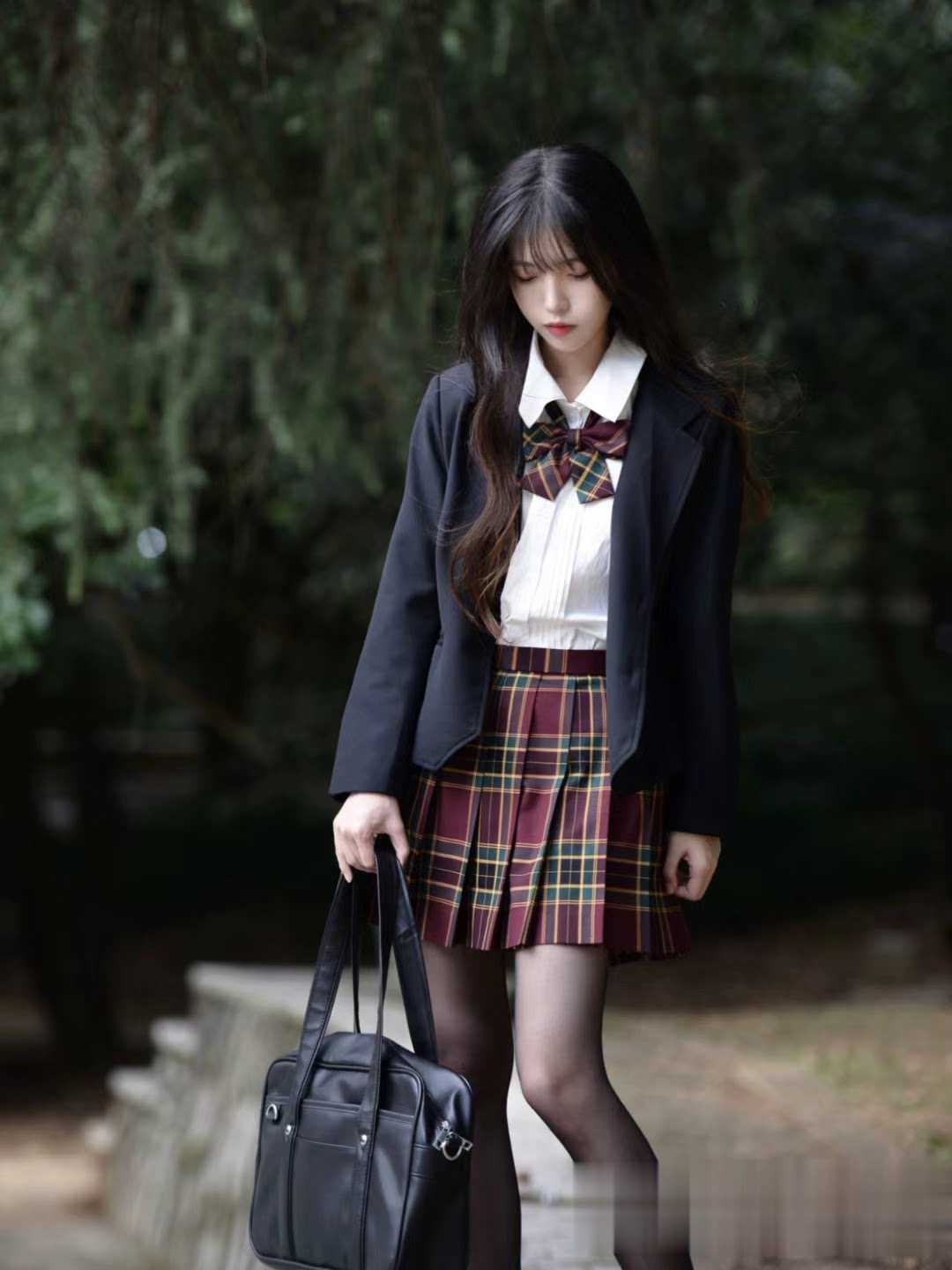 日本jk制服裙学生高腰格子日系百褶裙百折裙 山&楂树同格裙校服裙