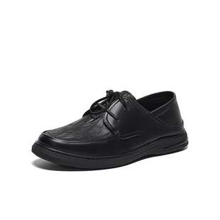 一脚蹬两穿男鞋 通勤商务休闲皮鞋 ESW18AM5 商场新款 百思图2025春季