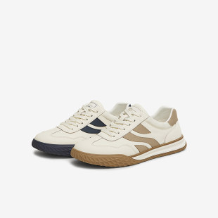 男休闲鞋 百思图2025春季 户外运动鞋 轻便复古德训鞋 62802AM5 新款