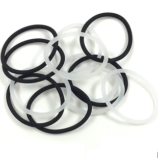 美国原装Scunci思恳希瑜伽硅胶防滑发绳圈 运动发饰皮套59292黑白