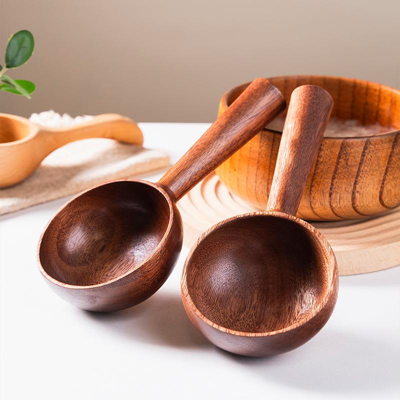 大号水瓢茶道舀水勺木瓢沐浴水瓢实木泡澡水勺木勺子长柄汤勺专用