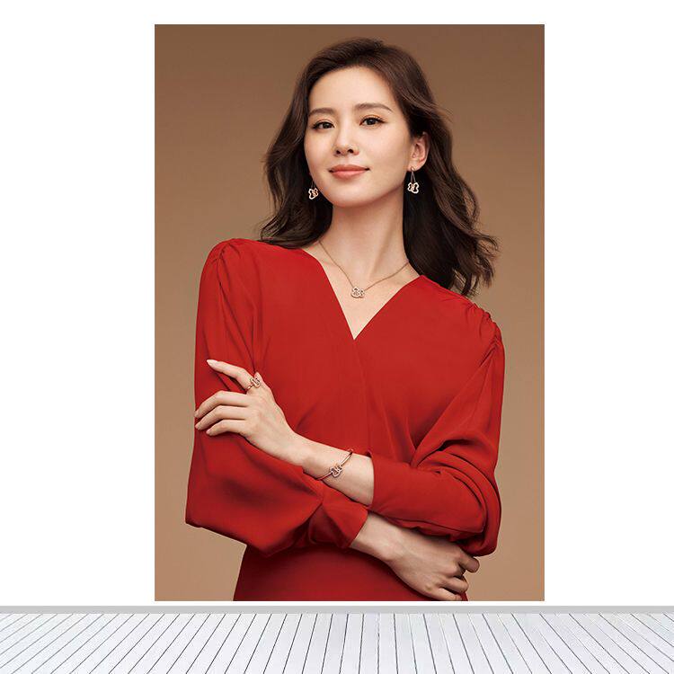 明星海报制作刘诗诗唯美写真周边海报客厅房间背景墙贴画33